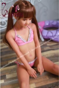ตุ๊กตายางเด็กน่ารัก ผิวสีแทน 126cm Laura Loving Doll ラブドール 